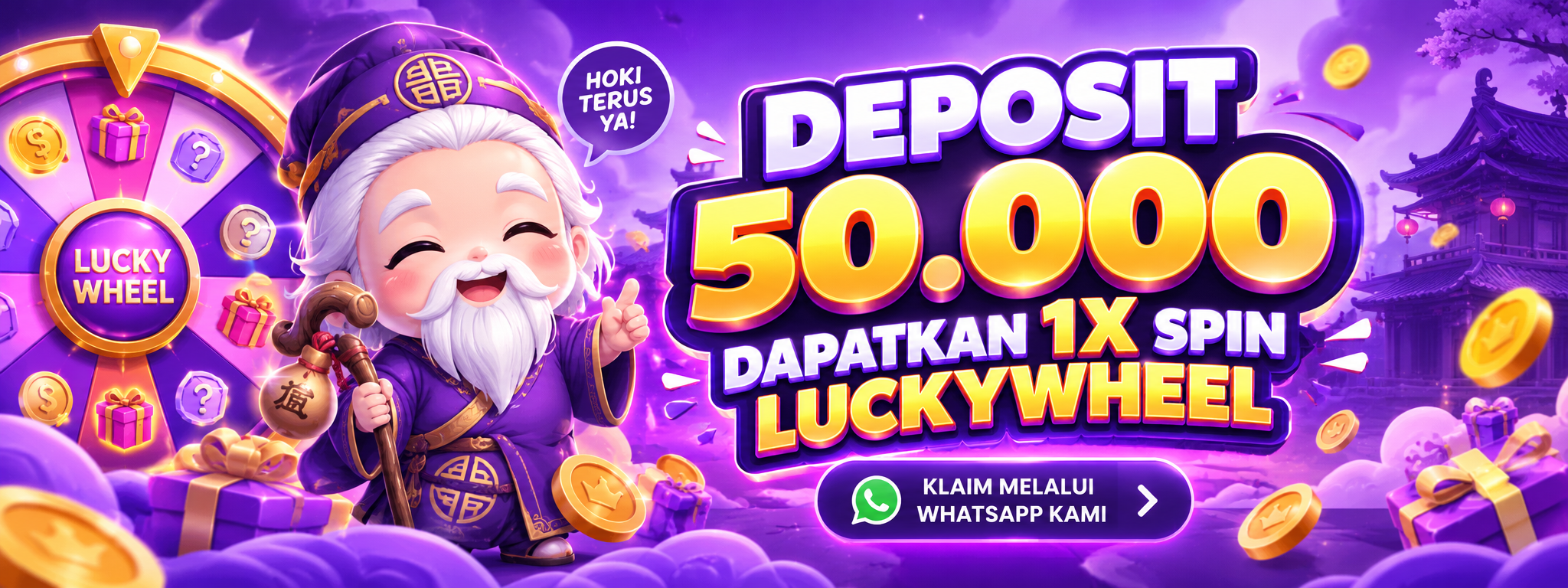DEPOSIT 50.000 BONUS SPIN GRATIS